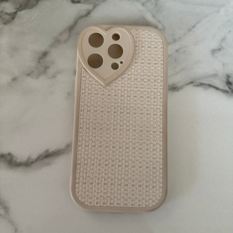 iphone 14 pro max case woven heart