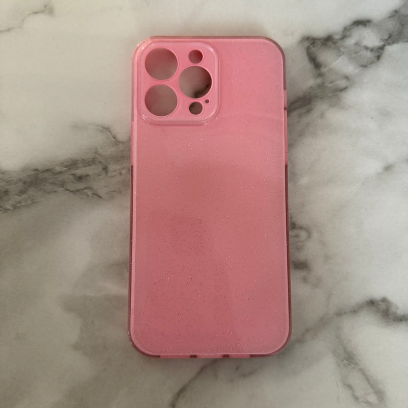 iphone 14 pro max case pink glitter