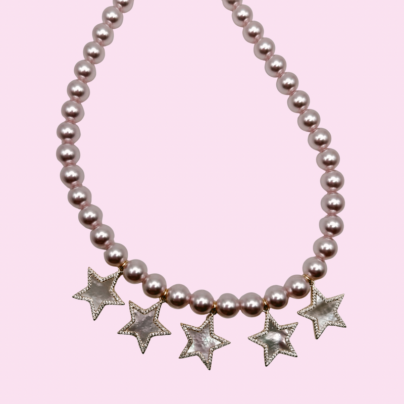 Stella Necklace (strawberry sorbet)