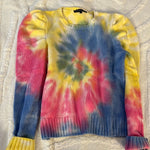 tie die sweater size small